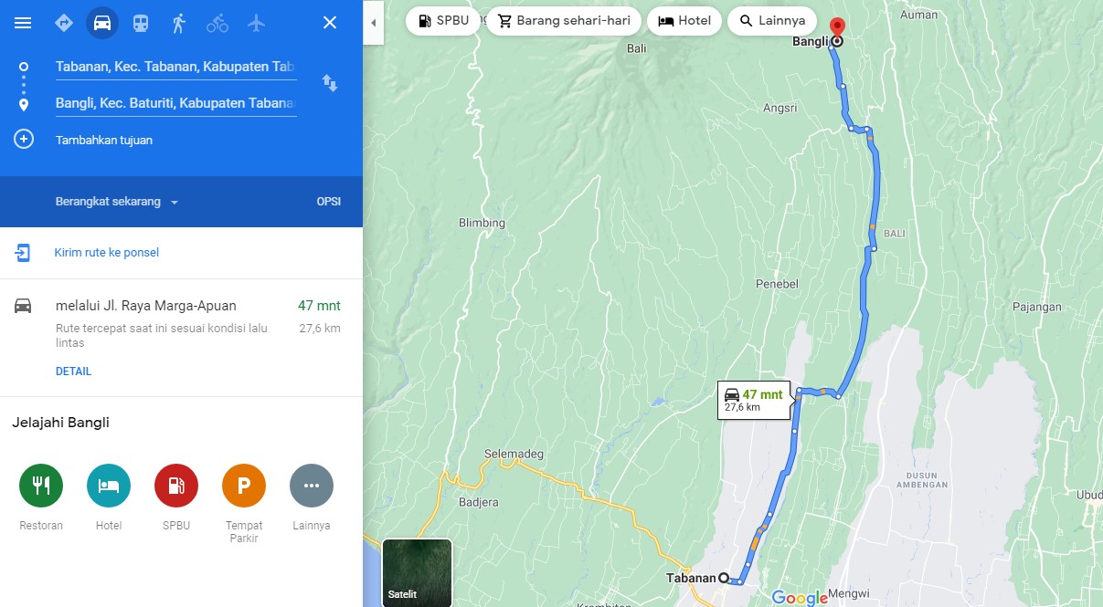 Tanah dijual di Bedugul