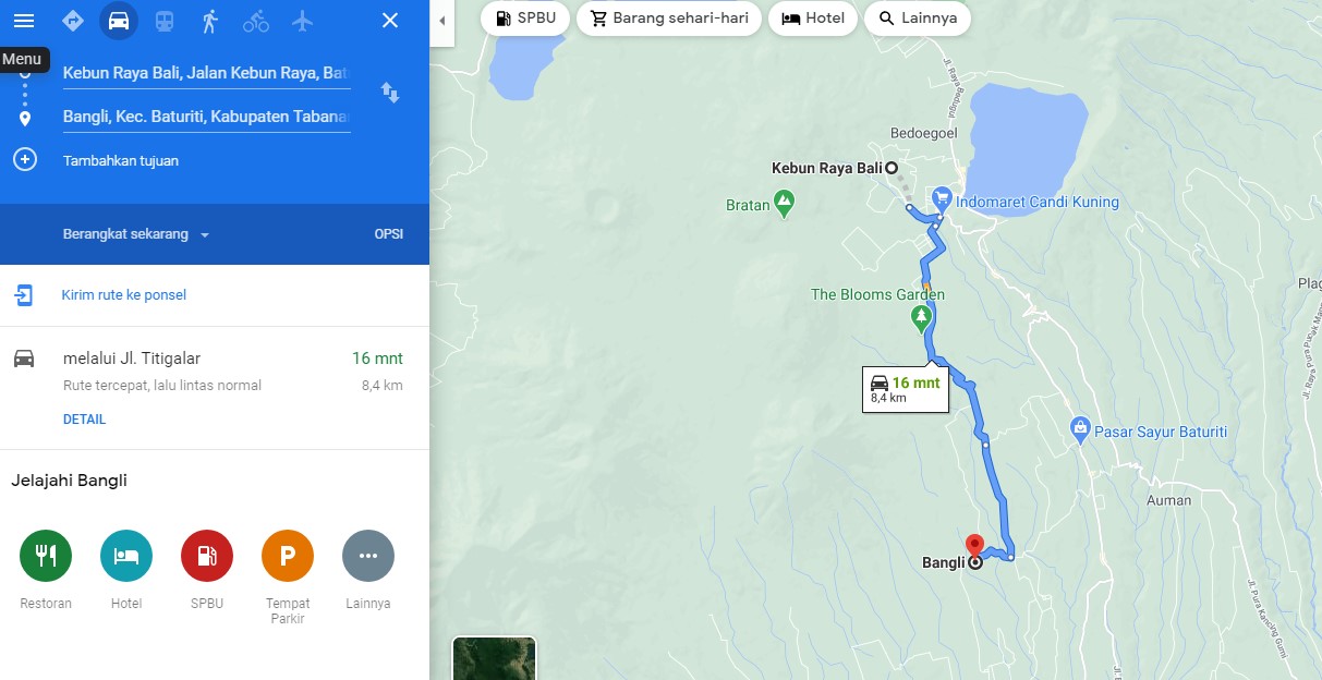 Tanah dijual di Bedugul