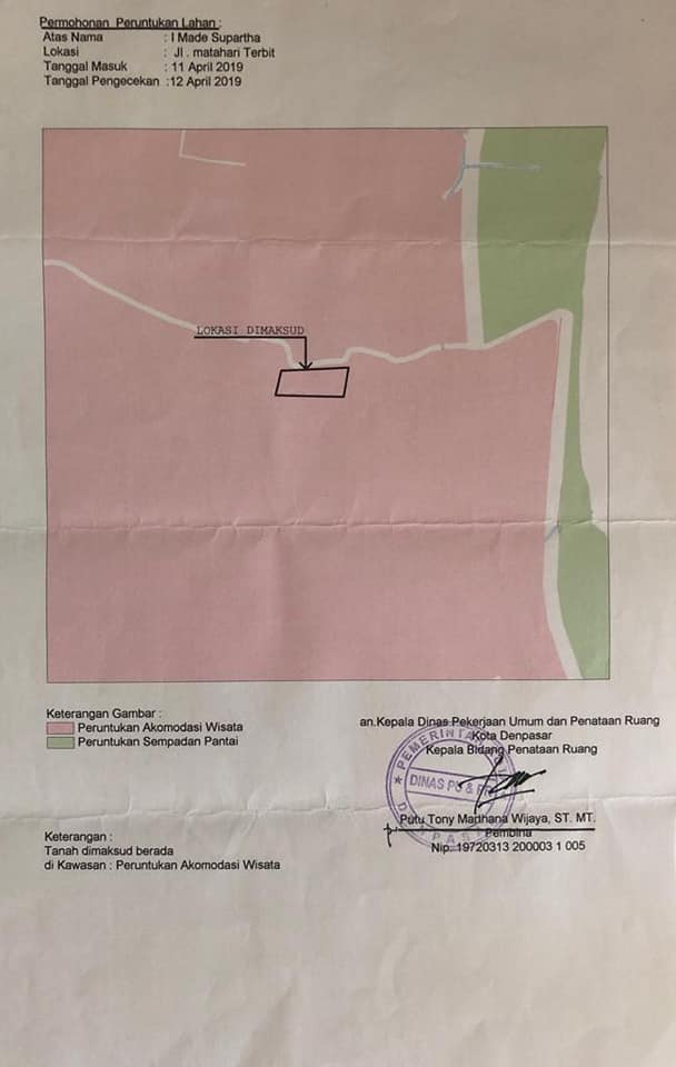 Tanah dijual di Sanur